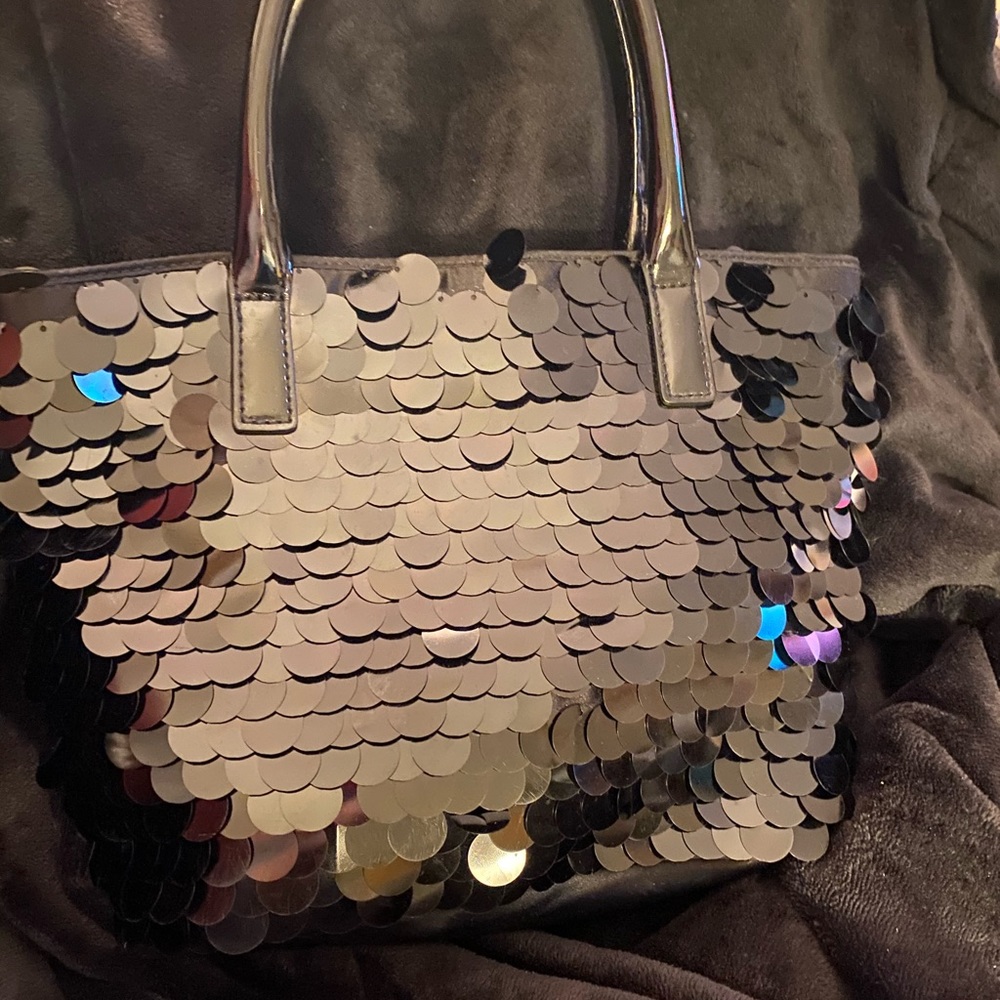 Talbots black sequin bag
